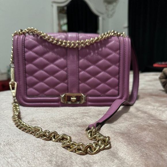 Rebecca Minkoff Lavender Purple Crossbody Chain Bag - Picture 1 of 8